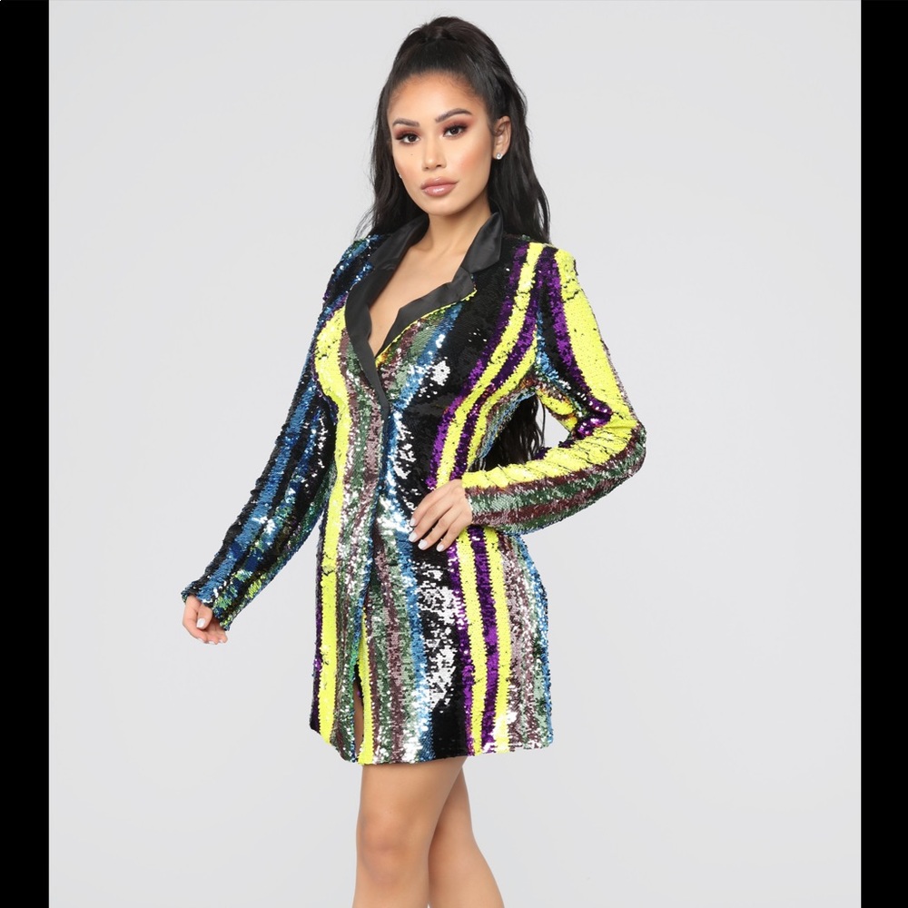 NEW Blazer sequin Hot Girl Dress